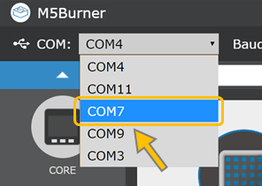 M5StackシリーズのM5Burnerの使い方