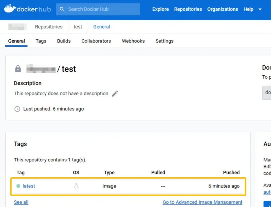 Docker Hubリポジトリのアップロード