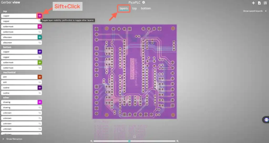 PCBGOGOガーバーデータの確認