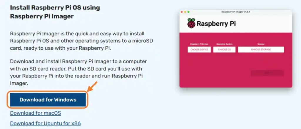 Raspberry Pi Imagerのインストール