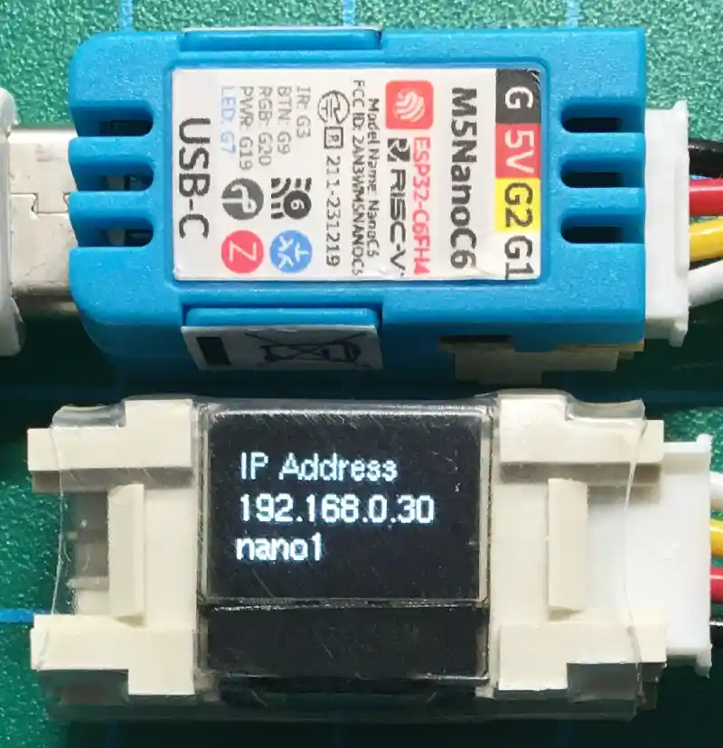 M5NanoC6 Wi-Fi遠隔操作動作確認