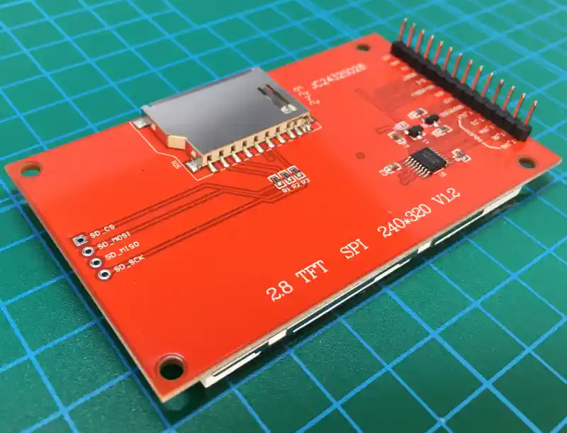 TFT液晶表示器ILI9341の外観