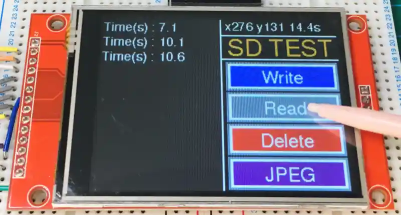 Raspberry Pi Pico とILI9341 SDカードリーダーの動作確認