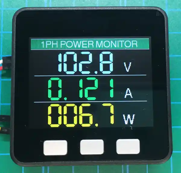 modbus電力測定器シンプル表示