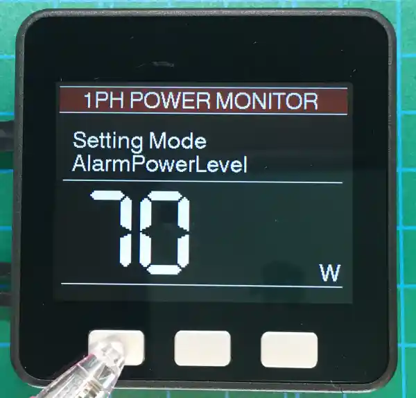 modbus電力測定器電力アラーム設定