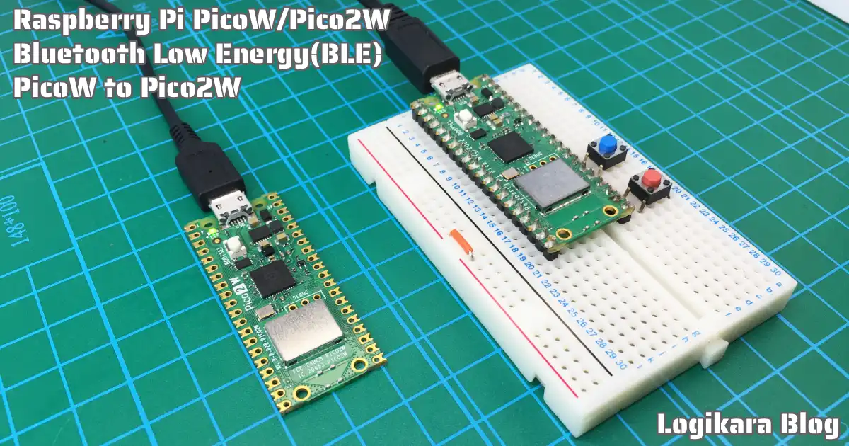 PicoW BLE通信で遠隔Lチカ アイキャッチ