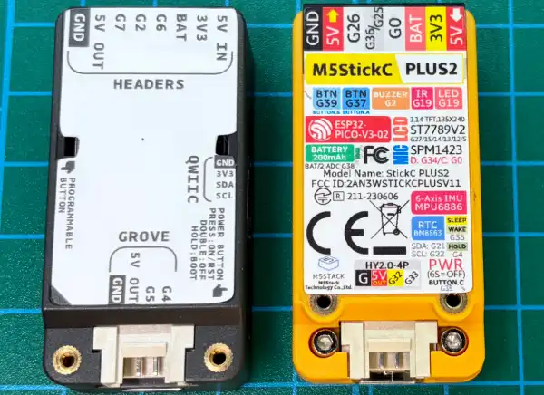 Arduino Nesso N1 とM5StickC Plusとの比較