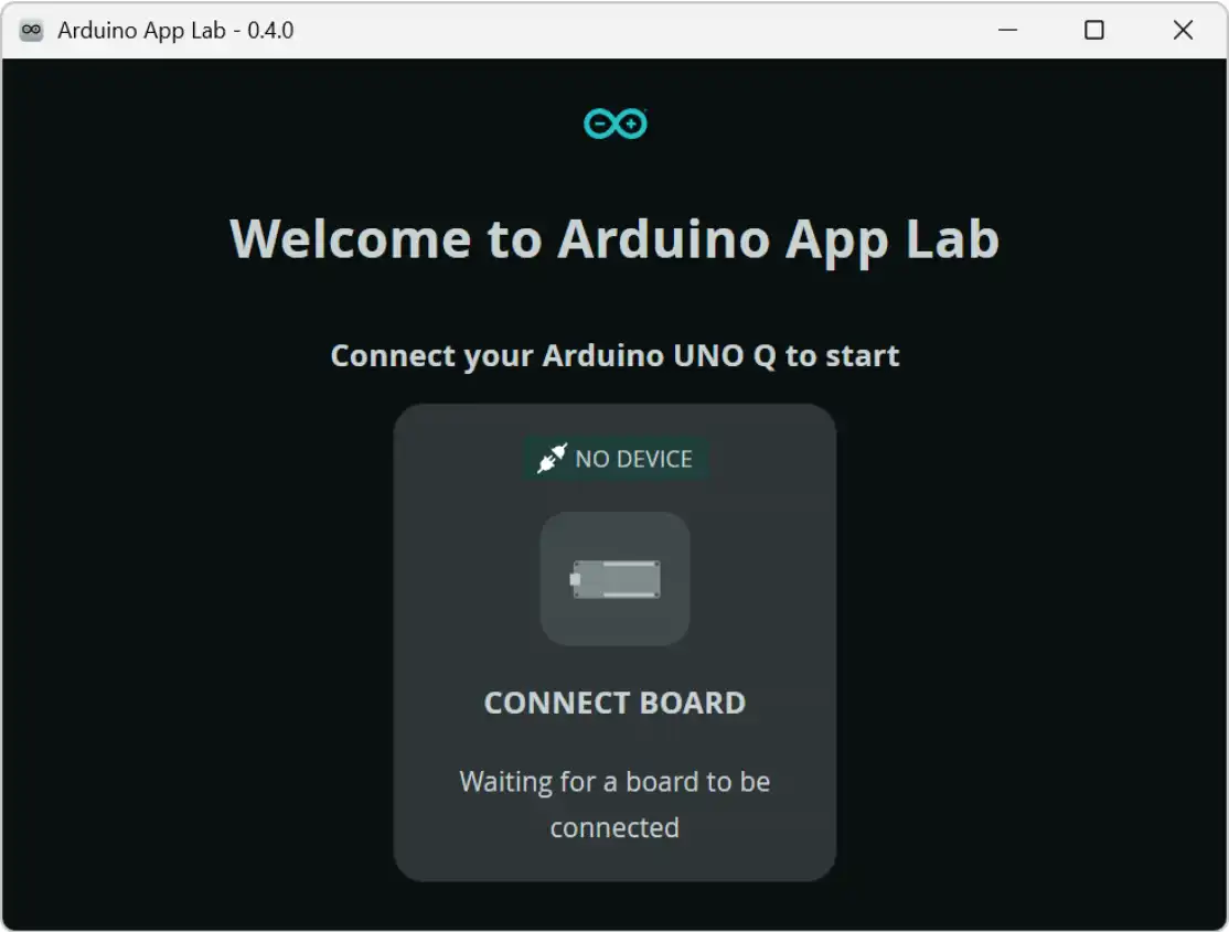 Arduino App Labの起動