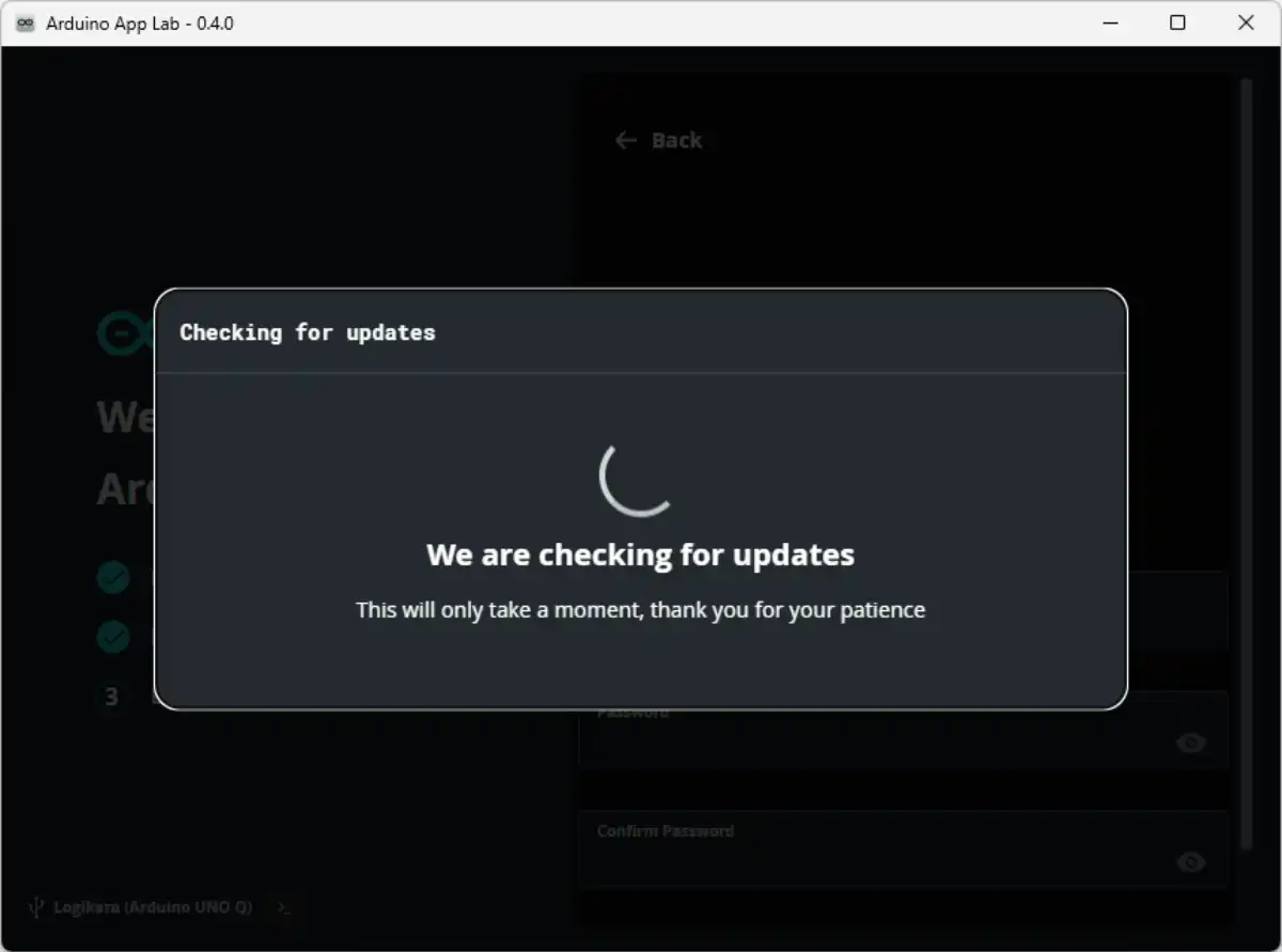 Arduino App Labでボードの初期設定