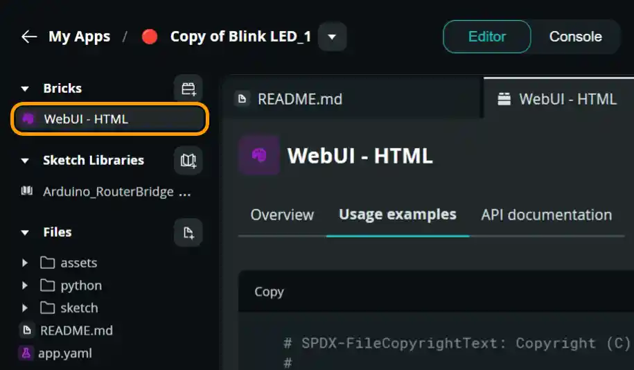 Arduino App Lab Bricksの追加方法