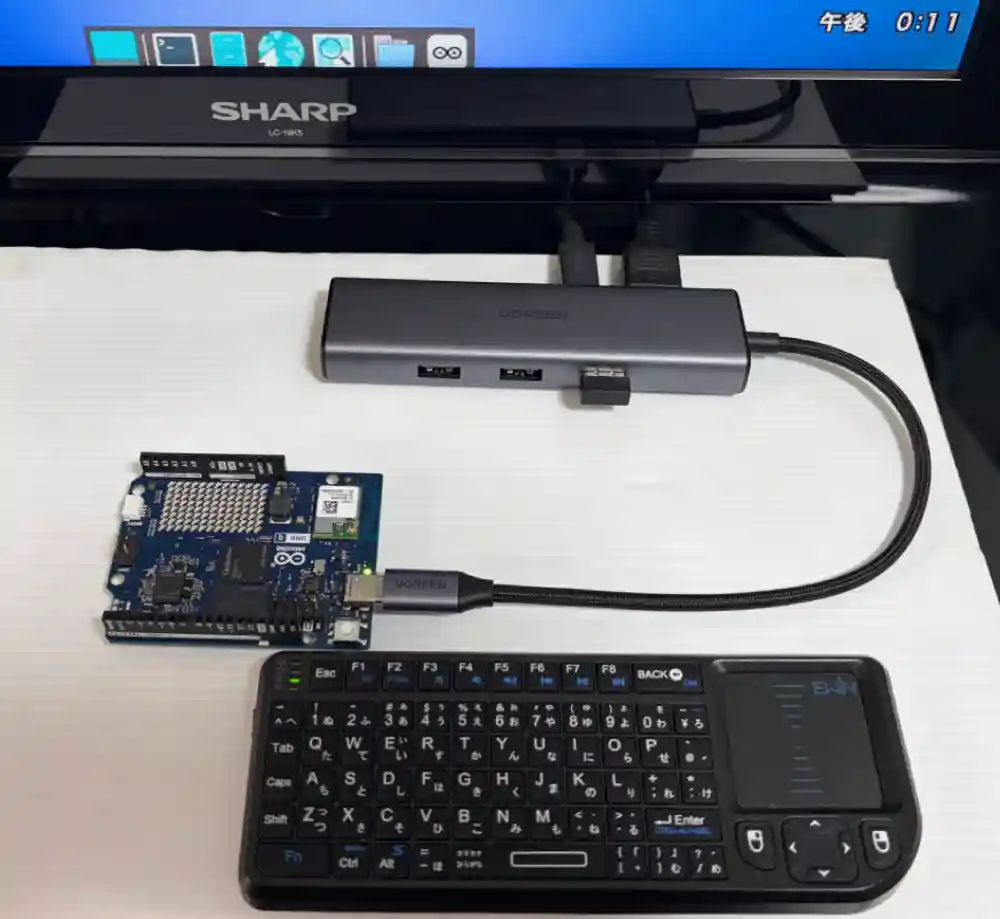 Arduino UNO Qシングルボードコンピュータモード