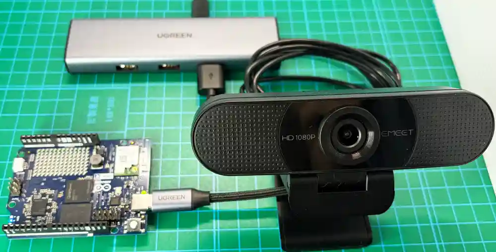 Arduino UNO QにUSBカメラ接続