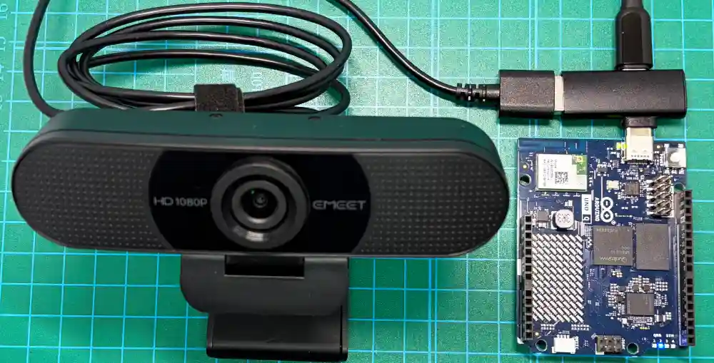 Arduino UNO QにUSBカメラ接続