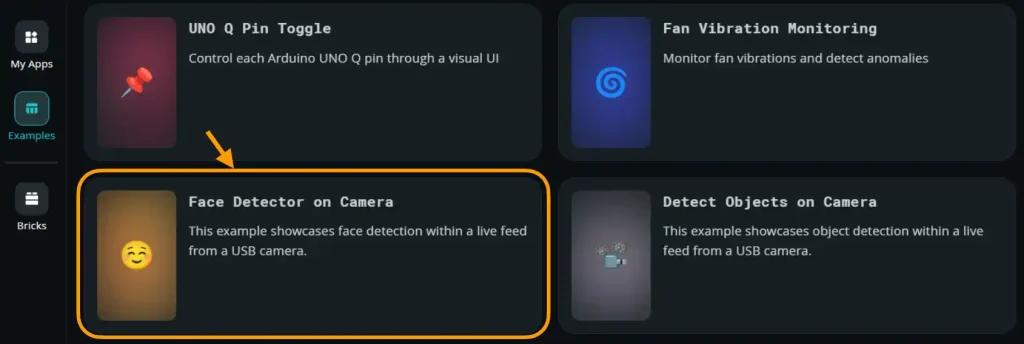 Arduino App Lab AI画像認識アプリ