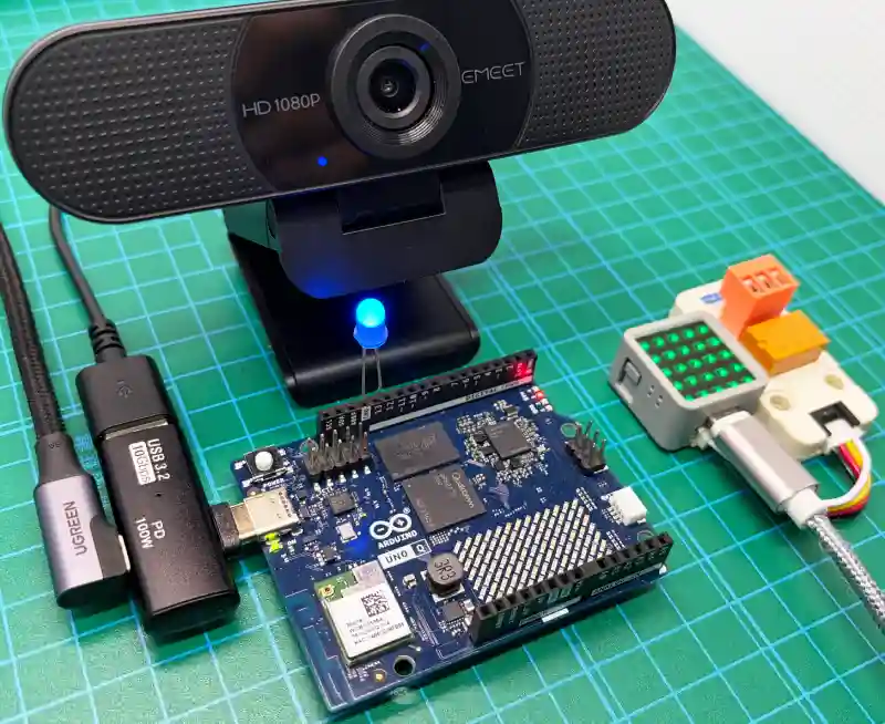 Arduino UNO Q AI画像認識、遠隔通知動作確認